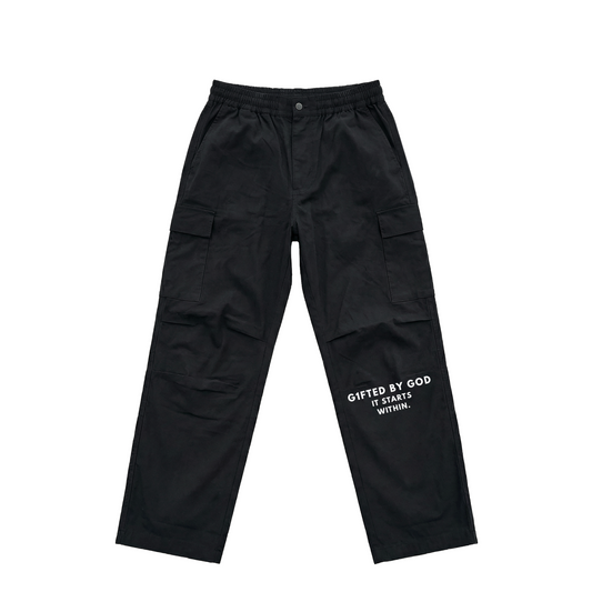 CARGO WINDBREAKER PANTS "IT STARTS WITHIN"