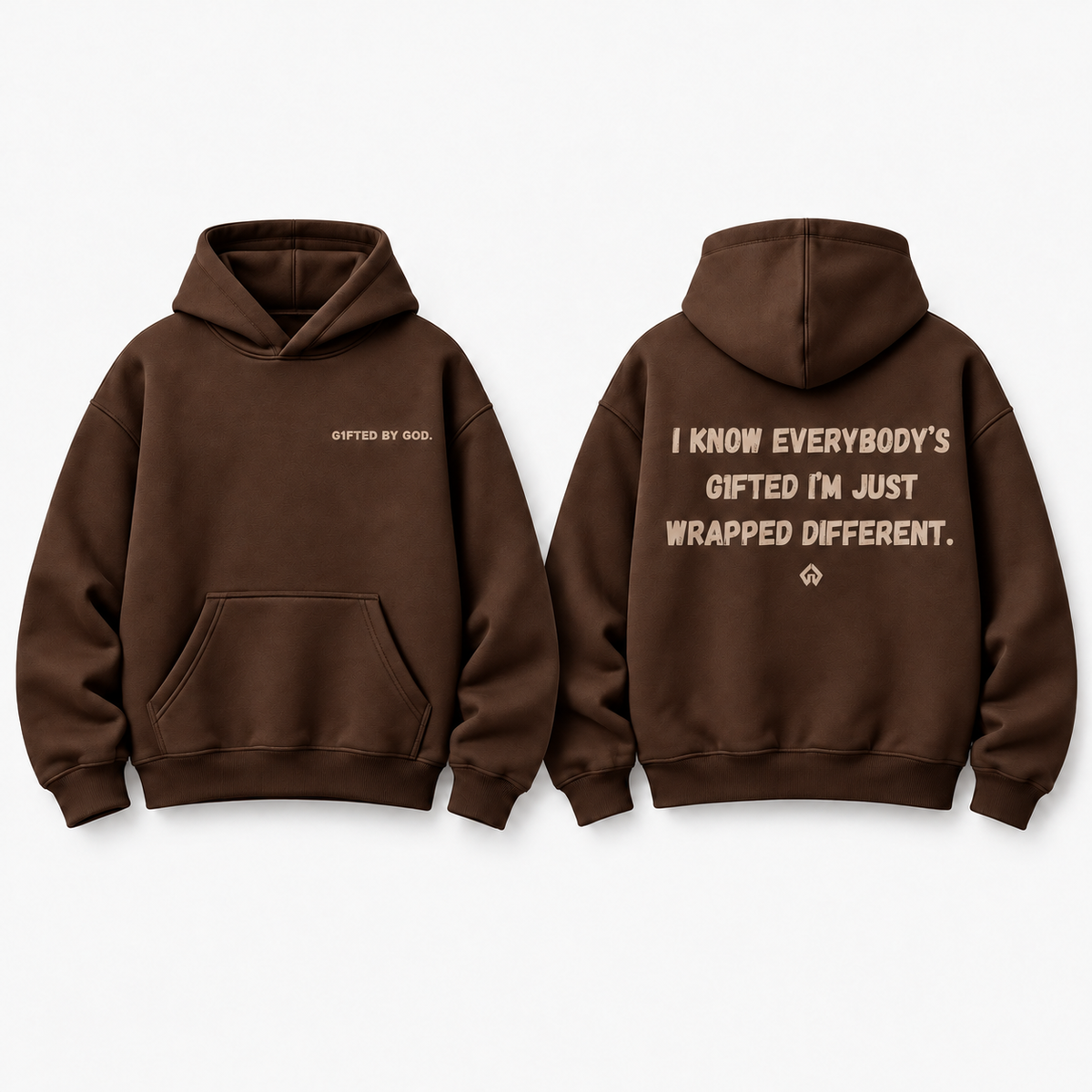 “WRAPPED DIFFERENT” Hoodie (Brown)