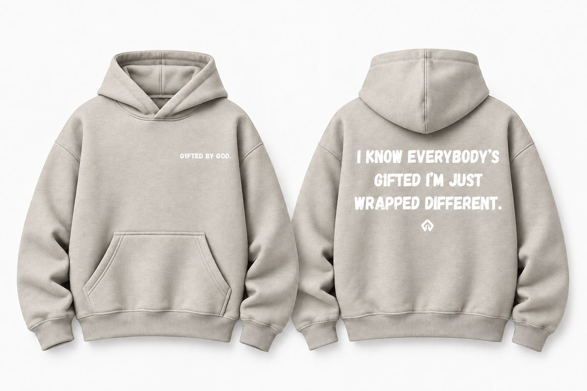 “WRAPPED DIFFERENT” Hoodie (Gray)