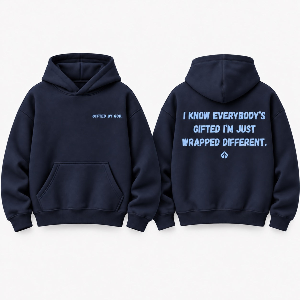 “WRAPPED DIFFERENT” Hoodie (Blue)