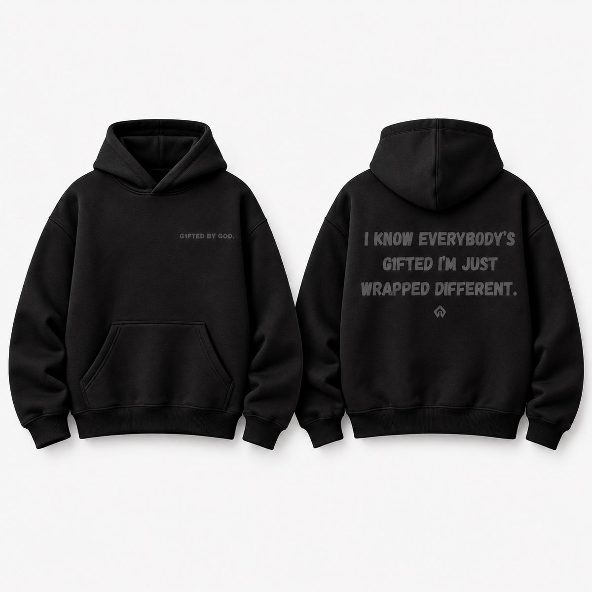 “WRAPPED DIFFERENT” Hoodie (Black)